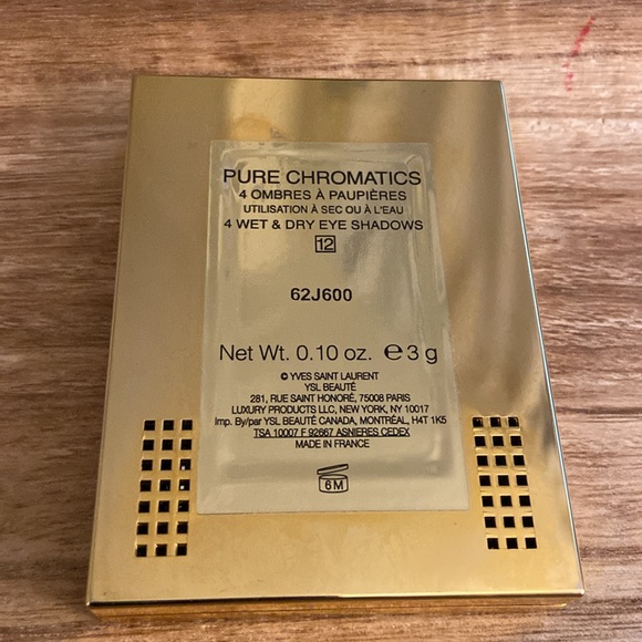 YSL Yves Saint Laurent Pure Chromatics 4 Wet & Dry Eyeshadow New no box ! - Picture 3 of 7